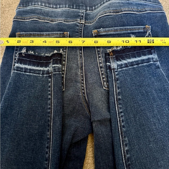 Spanx Denim blue distressed Jeggigs Sz Small Petite - Picture 7 of 8